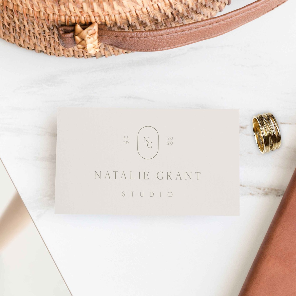 Natalie Grant Business Card Logo Design