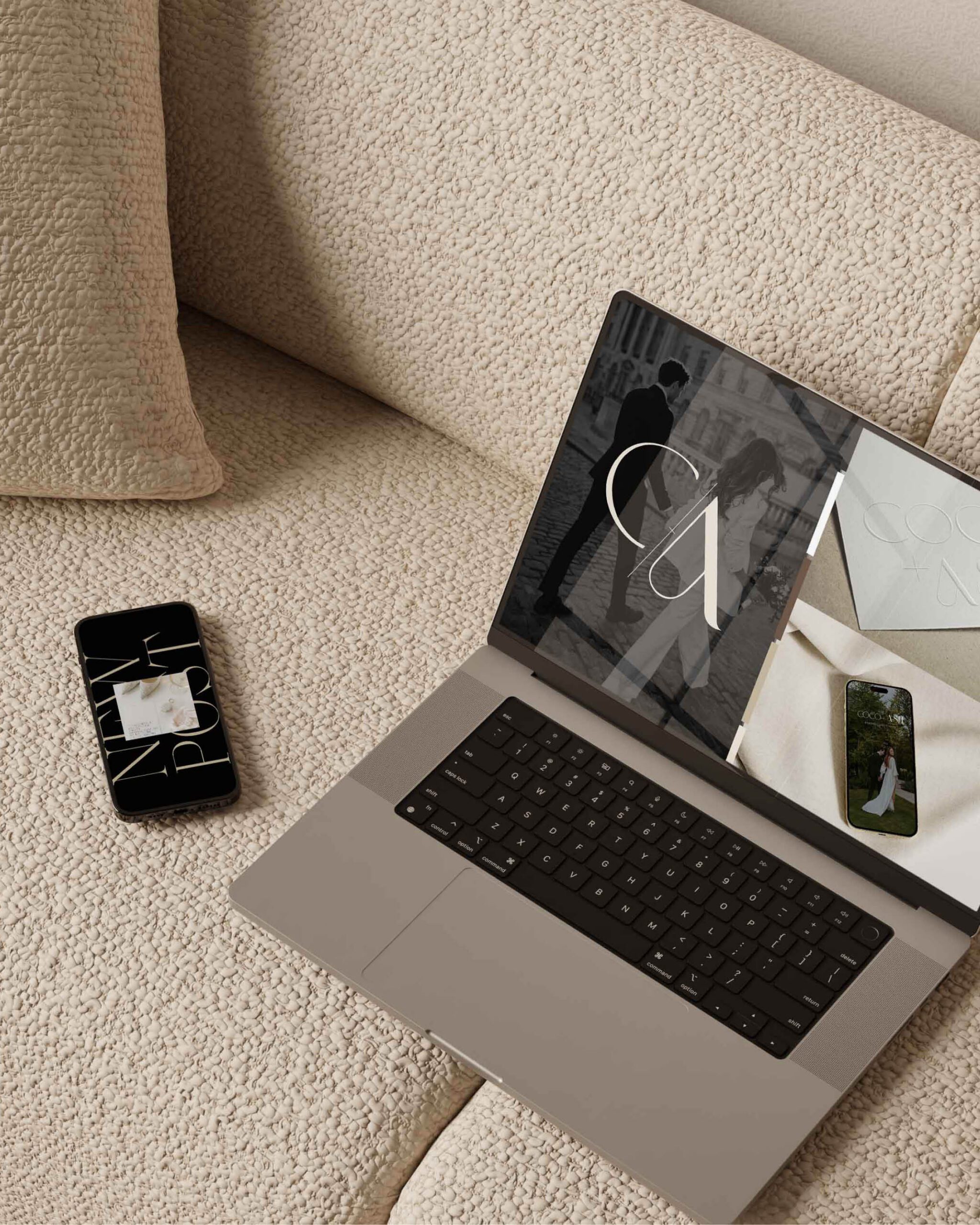 Coco + Ash rebrand — luxury brand design case study | White Ink Creative